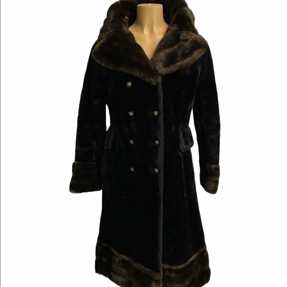 Vintage Laska‎ Career originals faux fur Teddy coat